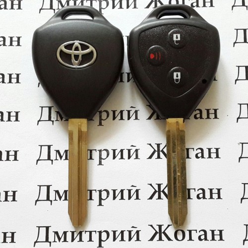 Корпус автоключа для Toyota (Тойота) 2+1 кнопка, лезвие TOY 43