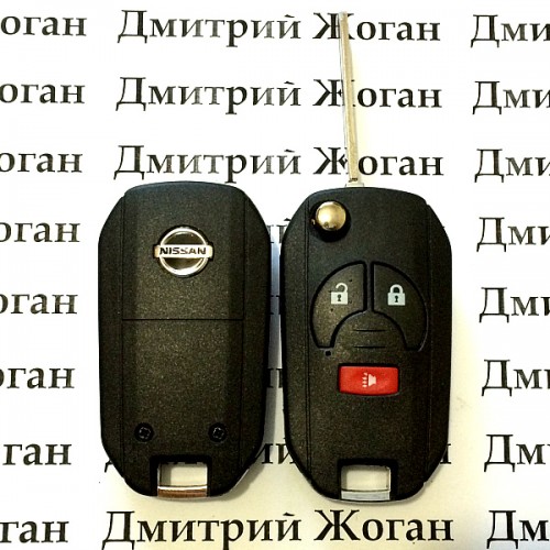 Корпус выкидного автоключа для Nissan (Ниссан) 2 - кнопки + 1 кнопка