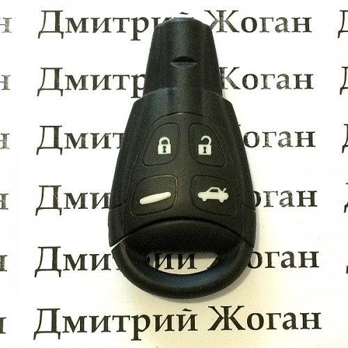 Оригинальный ключ SAAB (Сааб) 4 кнопки, c частотой 433 MHz