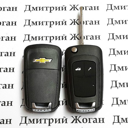 Корпус выкидного ключа для Chevrolet Epica, Evanda (Шевролет Эпика, Эванда), 2 кнопки