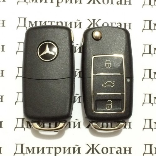 Корпус ключа MERCEDES VITO, SPRINTER  (Мерседес Вито, Спринтер) C, E, S class, 3 кнопки, лезвие на выбор