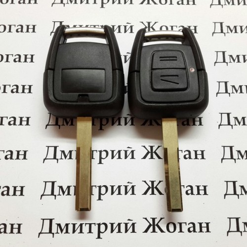 Корпус ключа для Opel (Опель),2 кнопки с лезвием HU 43P