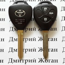 Автоключ для Toyota (Тойота) 3 - кнопки, лезвие TOY 43,315  Mhz
