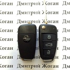 Ключ для SUBARU Impreza, Legacy, Forester (Субару) 3 кнопки, чип и частота на выбор
