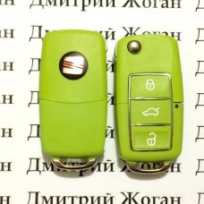 Корпус  выкидного ключа для Seat (Сеат) , 3 - кнопки, лезвие HU66, HU49