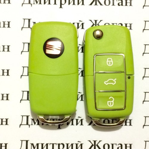 Корпус  выкидного ключа для Seat (Сеат) , 3 - кнопки, лезвие HU66, HU49