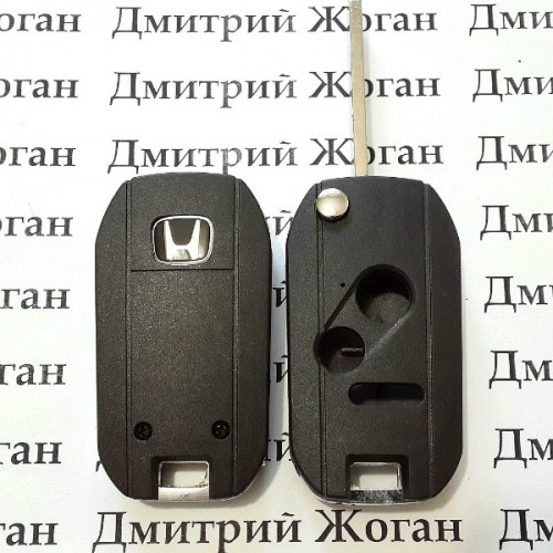 Корпус выкидного авто ключа для Honda (Хонда) 2 кнопки + 1 кнопка, лезвие HON66