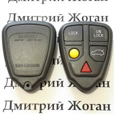 Корпус пульта для Volvo (Вольво) 4 кнопки + 1 (panic)