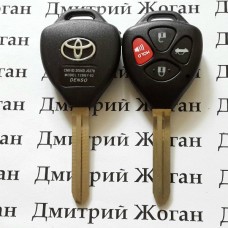 Корпус автоключа Toyota (Тойота) - 3+1 кнопки, лезвие TOY 43